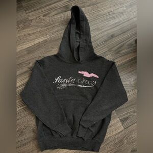 Santa Cruz Skateboards Black and Pink Hooded Jacket